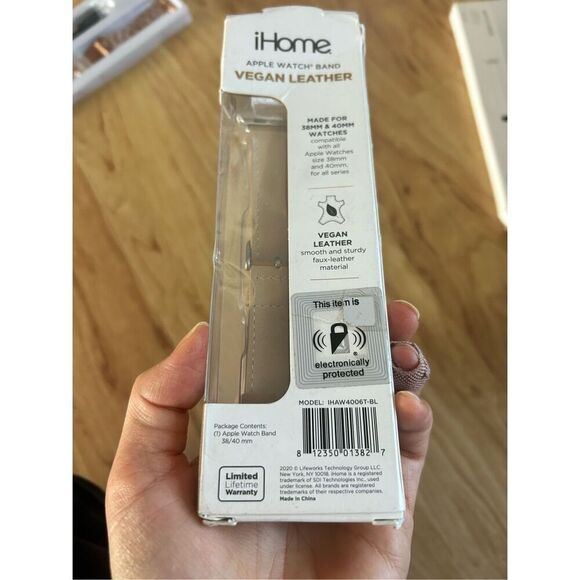 Apple Watch bang Vegan leather brown tan color 38/40 mm - Picture 2 of 5